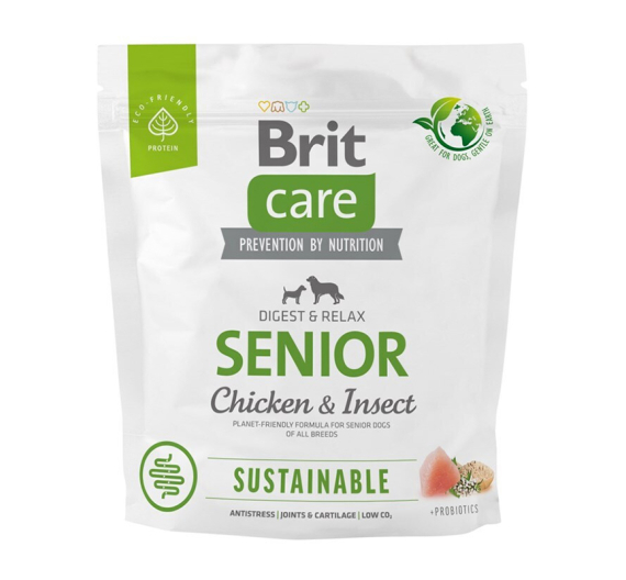 Brit Care Sustainable Dog Senior Chicken & Insect 1kg