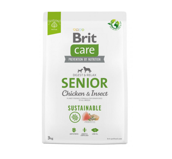 Brit Care Sustainable Dog Senior Chicken & Insect 3kg