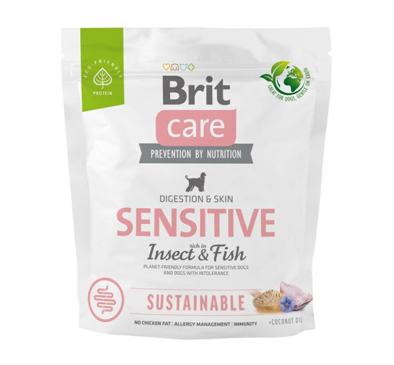 Brit Care Sustainable Sensitive Dog Adult Insect & Fish 1kg