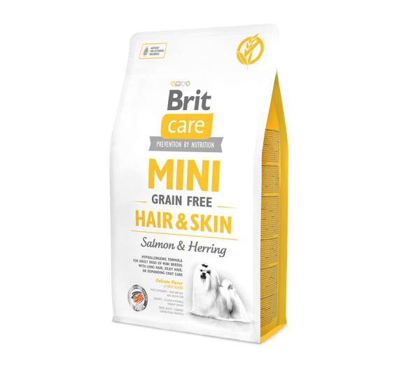 Brit Care Mini Dog Adult Grain Free Hair & Skin Salmon & Herring 2kg
