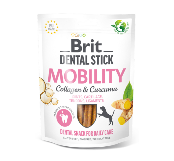 Brit Dental Stick Mobility Curcuma & Collagen 7τμχ
