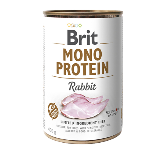 Brit Dog Can Monoprotein Rabbit 400gr