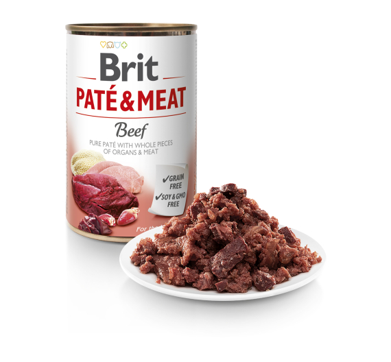 Brit Dog Can Pate & Meat Beef 800gr