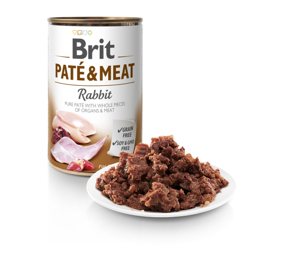 Brit Dog Can Pate & Meat Rabbit 400gr