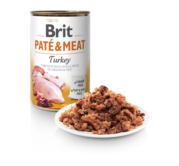 Brit Dog Can Pate & Meat Turkey 400gr