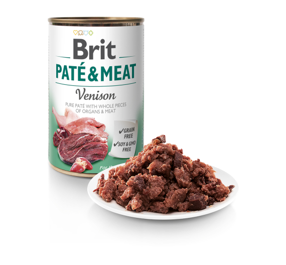 Brit Dog Can Pate & Meat Venison 400gr