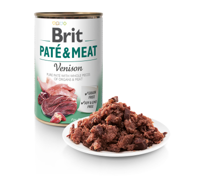 Brit Dog Can Pate & Meat Venison 800gr