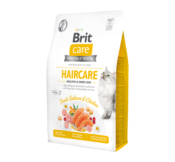 Brit Care Cat Adult Haircare Salmon & Chicken Grain Free 2kg