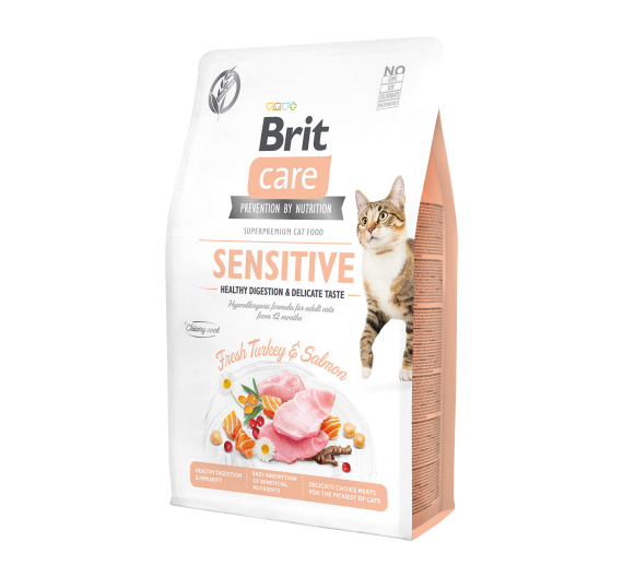 Brit Care Cat Sensitive Turkey & Salmon Grain Free 2kg
