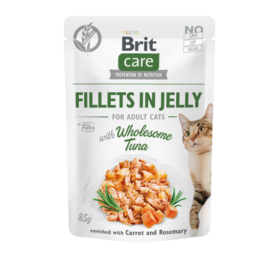 Brit Care Cat Fillets in Jelly Tuna 85gr