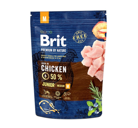 Brit Premium By Nature Junior Medium 1kg