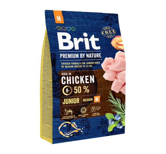 Brit Premium By Nature Junior Medium 3kg