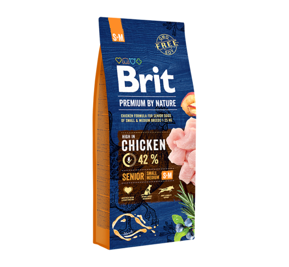Brit Premium By Nature Senior Small-Medium 15kg