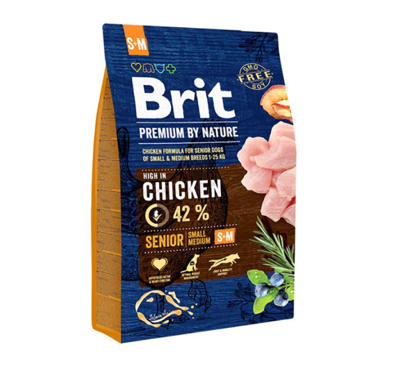 Brit Premium By Nature Senior Small-Medium 3kg