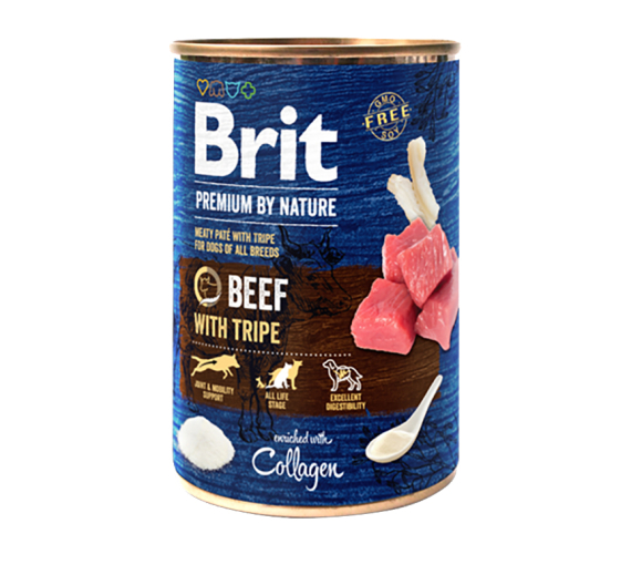 Brit Premium By Nature Dog Cans Beef With Tripes 400gr