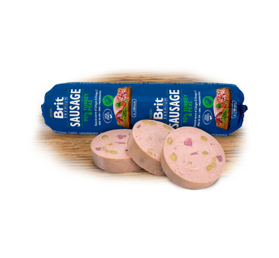 Brit Dog Sausage Turkey & Pea 800gr