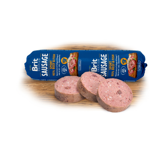 Brit Dog Sausage Sport Beef & Fish 800gr