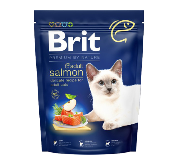 Brit Premium By Nature Cat Adult Salmon 300gr