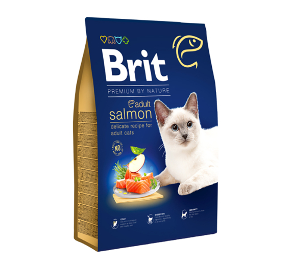 Brit Premium By Nature Cat Adult Salmon 8kg