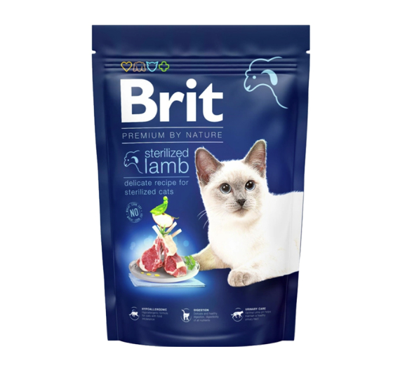 Brit Premium By Nature Cat Sterilised Lamb 300gr