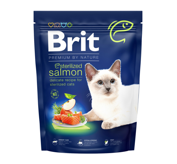 Brit Premium By Nature Cat Sterilised Salmon 300gr