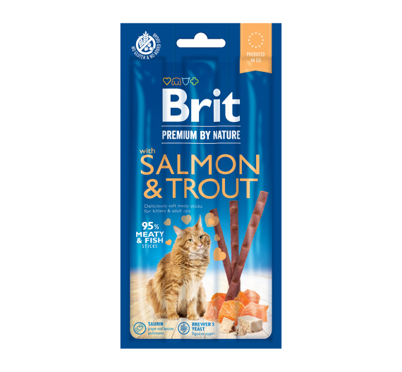 Brit Premium Cat Sticks Salmon & Trout 3τμχ