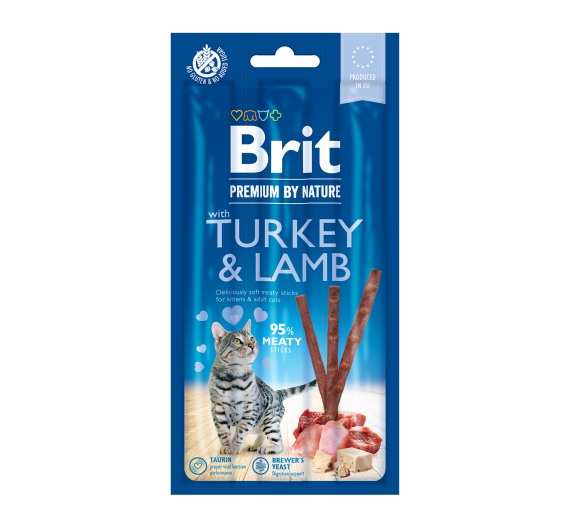 Brit Premium Cat Sticks Turkey & Lamb 3τμχ