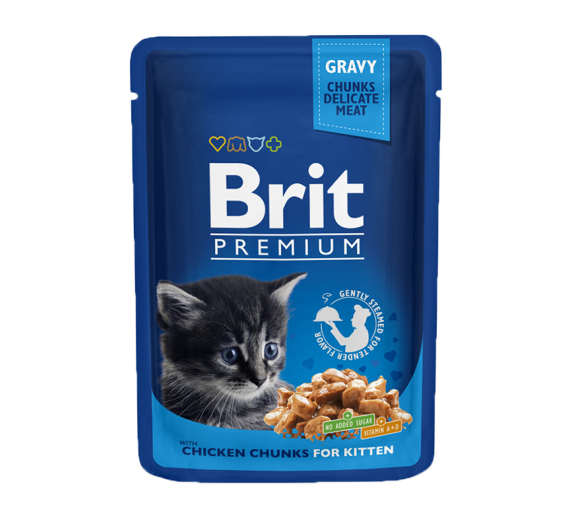 Brit Premium Kitten Pouch Chicken 100gr