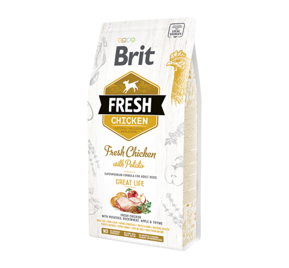 Brit Fresh Chicken Dog Adult Great Life 12kg