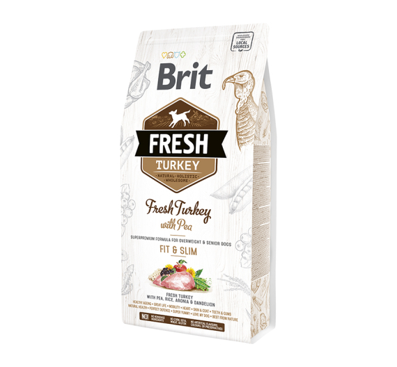 Brit Fresh Turkey Dog Senior Fit & Slim 12kg