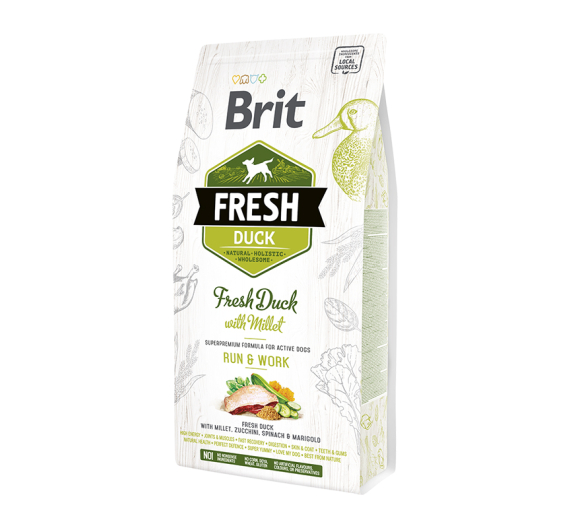 Brit Fresh Duck Dog Adult Run & Work 12kg