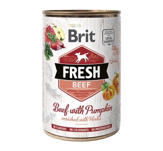 Brit Fresh Dog Can Beef with Pumpkin 400gr