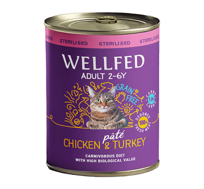 Wellfed Sterilised Chicken & Turkey 800gr