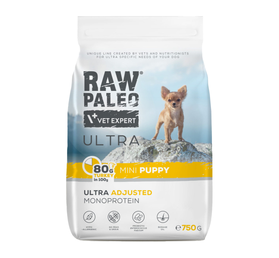 Vet Expert Raw Paleo Puppy Μini Turkey 750gr Vet Expert Raw Paleo Puppy Μini Turkey 750gr