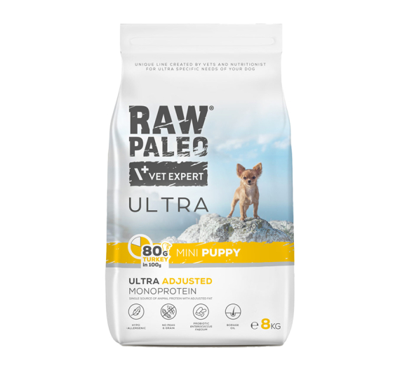 Vet Expert Raw Paleo Puppy Μini Turkey 8kg Vet Expert Raw Paleo Puppy Μini Turkey 8kg