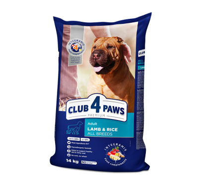 Club 4 Paws Adult All Breeds Lamb & Rice 14kg