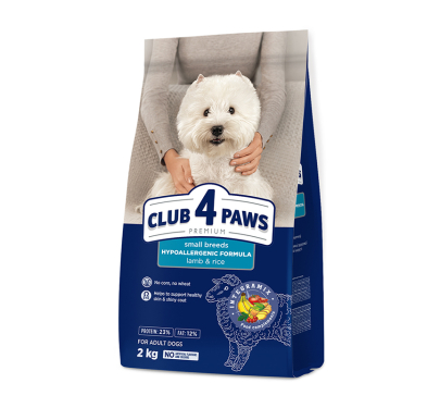 Club 4 Paws Adult Small Lamb & Rice 2kg