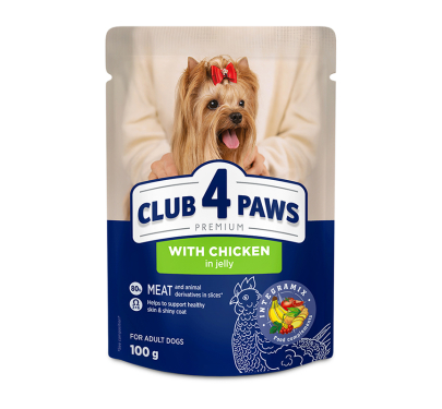 Club 4 Paws Adult Small Breeds Chicken in Jelly 100gr