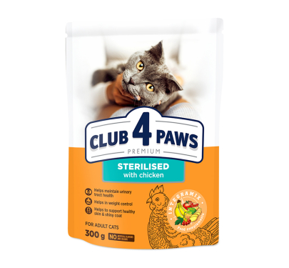 Club 4 Paws Sterilized Chicken 300gr