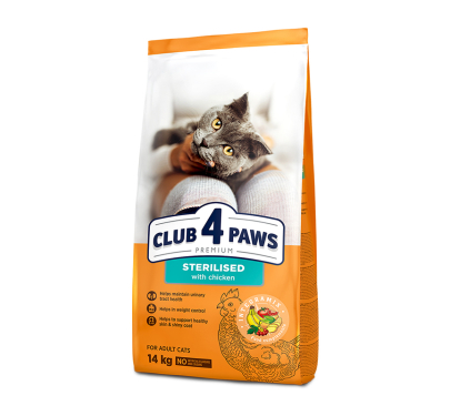 Club 4 Paws Sterilized Chicken 14kg