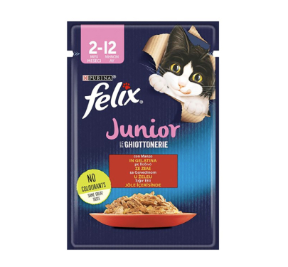 Felix Junior Με Βοδινό σε Ζελέ 85gr