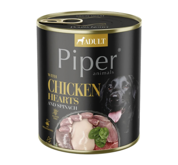 Piper Adult Καρδιά Κοτόπουλου & Καστανό Ρύζι 400gr Piper Adult Καρδιά Κοτόπουλου & Καστανό Ρύζι 400gr