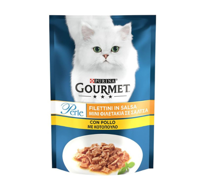 Purina Gourmet Perle Φιλετάκια με Κοτόπουλο 85gr