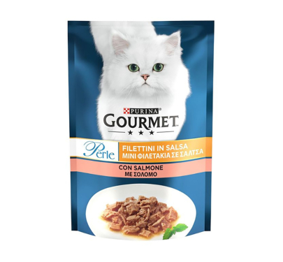 Purina Gourmet Perle Φιλετάκια με Σολομό 85gr