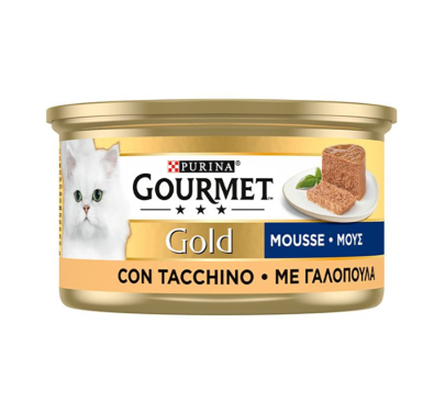 Purina Gourmet Gold Mούς Γαλοπούλα 85gr