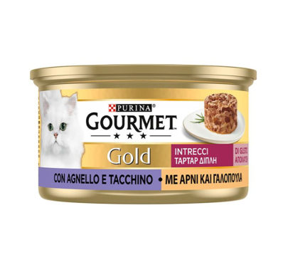 Gourmet Gold Ταρτάρ Διπλή Απόλαυση με Αρνί & Γαλοπούλα 85g