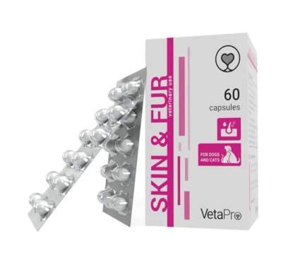 VetaPro Skin & Fur White 60 caps
