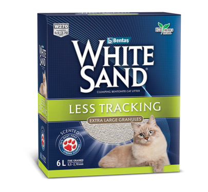 White Sand Άμμος Μπετονίτη Less Tracking