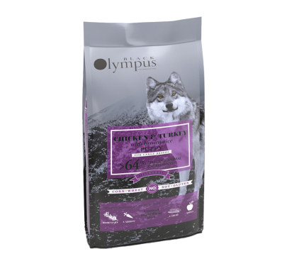 Black Olympus Puppy Large Chicken & Turkey 12kg