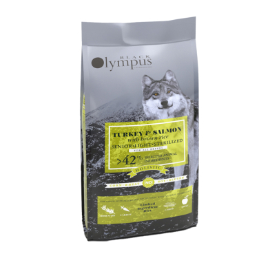 Black Olympus Senior Light Sterilized Turkey & Salmon 2kg